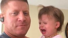 Un père malin arrête les pleurs de sa fillette grâce à une astuce de psychologie inversée, la vidéo est hilarante
