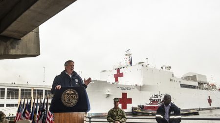 A quai à New York, le navire-hôpital Comfort veut rester « dans une bulle » (responsable)