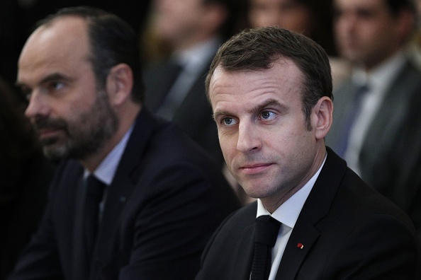 Le Président Emmanuel Macron et le Premier ministre Édouard Philippe. (Photo : YOAN VALAT/AFP via Getty Images)
