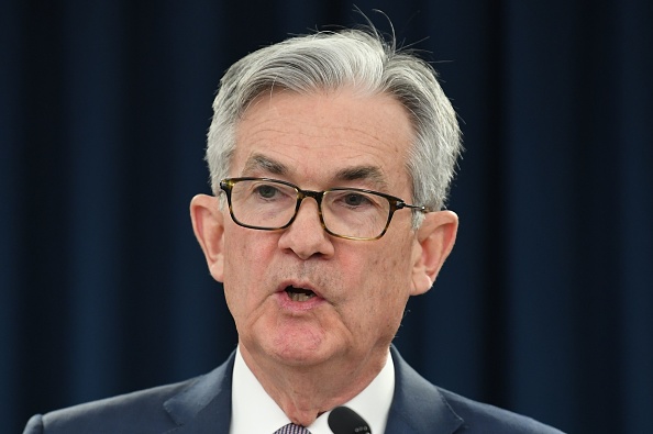 Jerome Powell, président de la Fed, déconseille de parier contre l'économie américaine à moyen et long terme. (Photo : ERIC BARADAT/AFP via Getty Images)