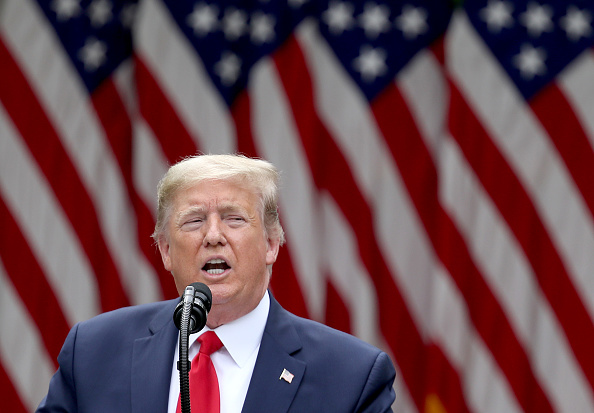 Le président américain Donald Trump à la Maison-Blanche le 29 mai 2020 à Washington, DC. (Photo : Win McNamee/Getty Images)