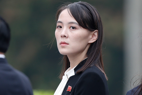 Kim Yo Jong, sœur du leader de la Corée du Nord Kim Jong Un. (Photo JORGE SILVA / POOL / AFP via Getty Images)