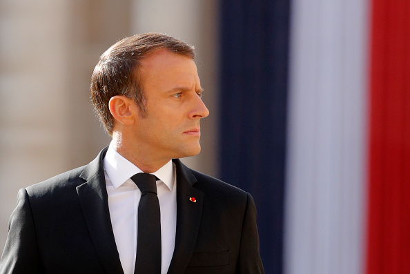 Le Président Emmanuel Macron. (Photo : PHILIPPE WOJAZER/AFP via Getty Images)