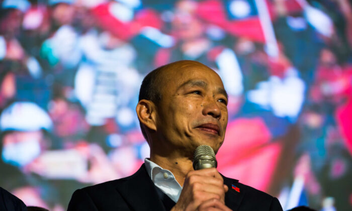 Han Kuo-yu s'exprime lors d'un rassemblement à Kaohsiung, Taiwan, le 11 janvier 2020. (Billy H.C. Kwok/Getty Images)