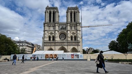 Notre-Dame de Paris: les cordistes à l’oeuvre pour démonter l’échafaudage