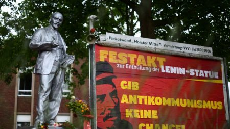 Une statue de Lénine, un des plus grands tyrans communistes, a été érigée en Allemagne