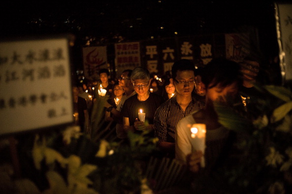 Cette veillée attire chaque année des foules, à la mémoire des victimes du massacre par l'armée chinoise le 4 juin 1989 sur la place Tiananmen. (Photo : Lam Yik Fei/Getty Images)