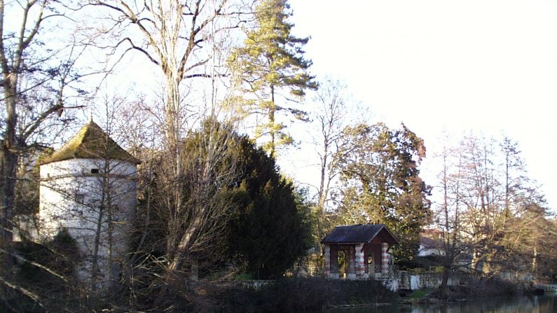 La Sèvre Niortaise, dans les environs de Niort en février 2000 (GFDL)
