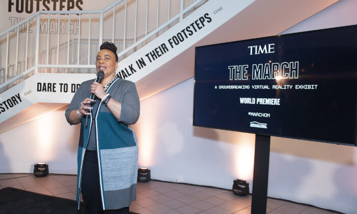 Bernice King assiste au lancement de l'exposition TIME "The March" en réalité virtuelle au musée DuSable de Chicago le 26 février 2020. (Daniel Boczarski/Getty Images for TIME)