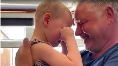 Dans une vidéo émouvante, une fillette de 4 ans atteinte de cancer fait un câlin à son père après 7 semaines de séparation