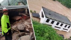 La rivière Baishui monte de 8 mètres dans le Yunnan en Chine, de graves inondations sont signalées