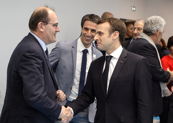 Le Président Emmanuel Macron et le nouveau Premier ministre Jean Castex. (Photo : LUDOVIC MARIN/POOL/AFP via Getty Images)