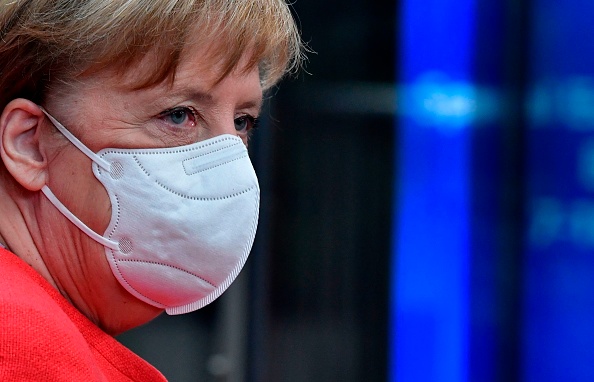 La chancelière allemande Angela Merkel.  (Photo : JOHN THYS/POOL/AFP via Getty Images)