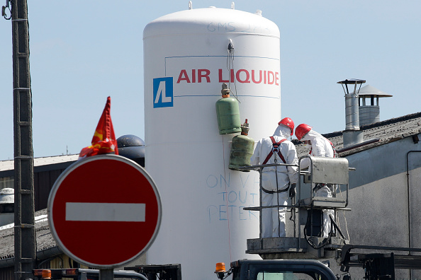 Une usine d'Air liquide classée Seveso. (Photo : PASCAL LACHENAUD/AFP via Getty Images)