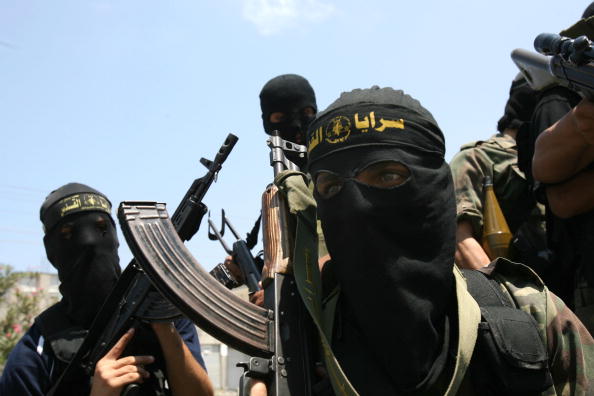 Militants du Djihad islamique. (Photo : SAID KHATIB/AFP via Getty Images)