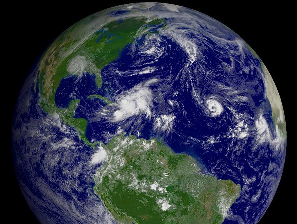 -Illustration-Image satellite fournie par NOAA, Golfe du Mexique. Photo par NOAA via Getty Images.