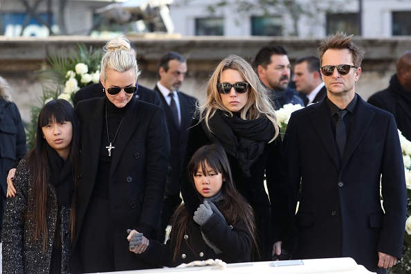 Obsèques de Johnny Hallyday, le 9 décembre 2017 à Paris. (Photo LUDOVIC MARIN / AFP via Getty Images.)