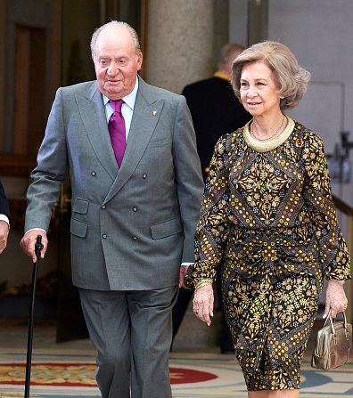 -Le roi Juan Carlos et la reine Sofia au Palais El Pardo le 10 janvier 2019 à Madrid, Espagne. Photo par Carlos Alvarez / Getty Images.