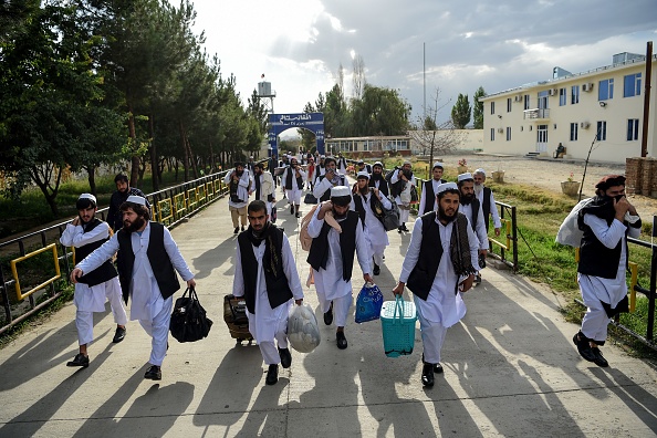 -Illustration- Des prisonniers talibans sont en train d'être potentiellement libérés de la prison de Pul-e-Charkhi, à la périphérie de Kaboul, le 31 juillet 2020. Photo par WAKIL KOHSAR / AFP via Getty Images.
