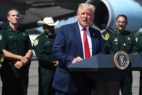 -Le président américain Donald Trump à Tampa, en Floride, le 31 juillet 2020. Photo de SAUL LOEB / AFP via Getty Images.