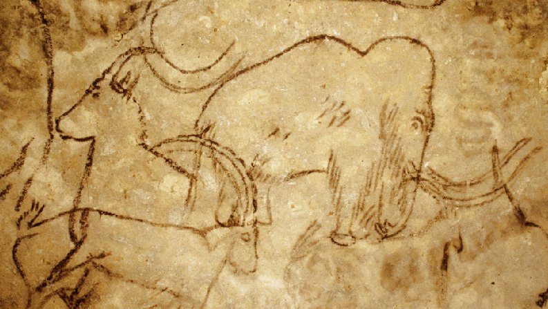 Des peintures rupestres de la grotte de Rouffignac déjà découvertes depuis longtemps. (Domaine public)