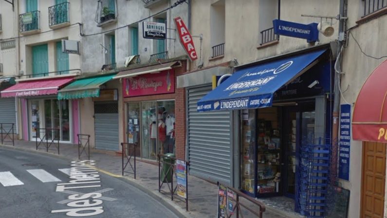 Vue du bureau de Tabac de Paul Vincent, à Amélie-les-Bains-Palalda. Crédit : Google Maps. 