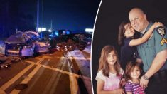 Un policier et père de 6 enfants survit à une terrible collision, induite par un suspect en fuite