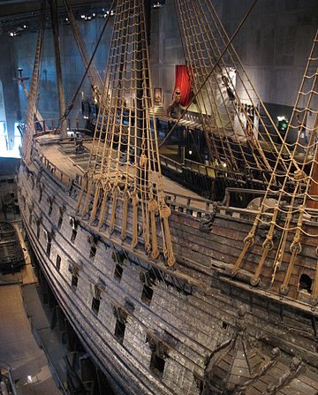 -Illustration- Le Vasa est un navire de guerre construit pour le roi Gustave II Adolphe de Suède, de la dynastie Vasa, entre 1626 et 1628, au musée Vasa il a été tiré du port. Image de Peter Isotalo de Wikipédia.
