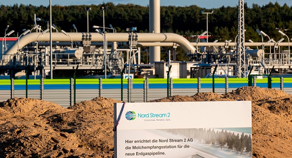 L'installation  du gazoduc Nord Stream 2 à Lubmin, dans le nord-est de l'Allemagne, le 7 septembre 2020. Photo par Odd Andersen / AFP via Getty Images.