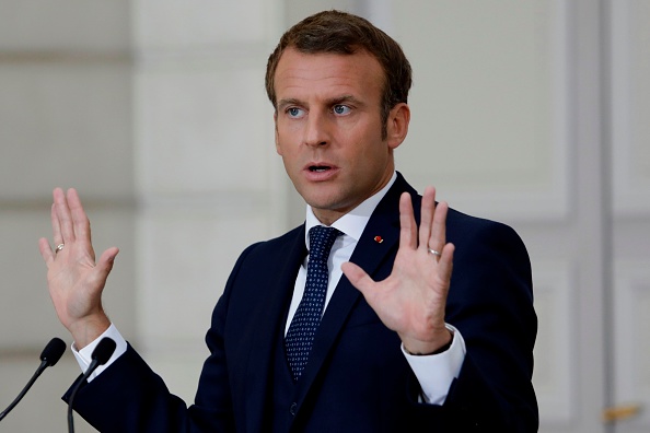 Le Président Emmanuel Macron (Photo :Lewis Joly / POOL / AFP via Getty Images).