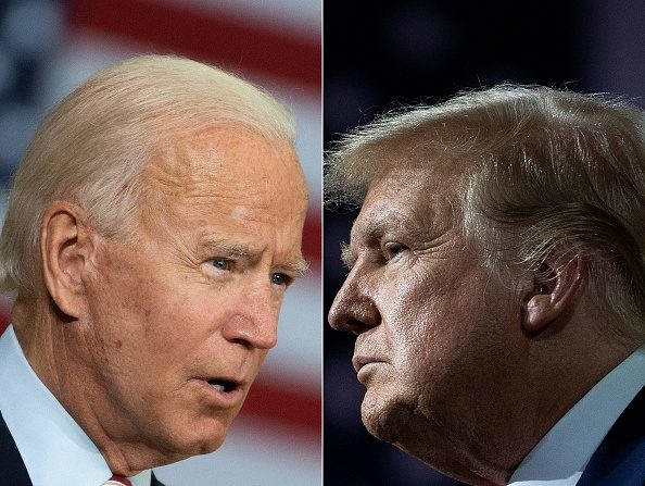 -Le premier débat entre le président républicain, 74 ans et l'ancien vice-président démocrate, 77 ans, image créée le 28 septembre 2020. Photo de JIM WATSON, BRENDAN SMIALOWSKI / AFP via Getty Images.