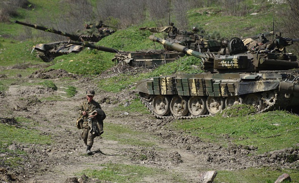 -Illustration- Char de l'armée de défense du Haut-Karabakh, le 6 avril 2016. Photo Karen Minasyan / AFP via Getty Images.
