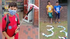 « Chasseurs d’ordures » : Deux jeunes frères ramassent les masques usagés jetés au sol dans leur quartier