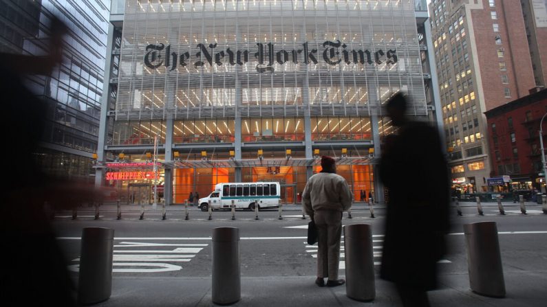 Le siège du New York Times à New York City le 7 décembre 2009. (Mario Tama/Getty Images)