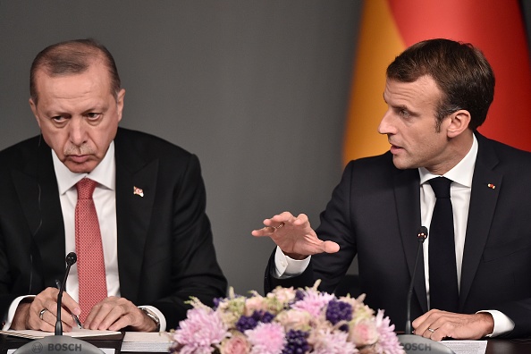 Le Président Emmanuel Macron et le Président turc Recep Tayyip Erdogan à Istanbul, le 27 octobre 2018. (Photo : OZAN KOSE/AFP via Getty Images)