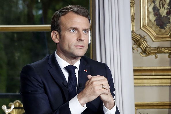 Le Président Emmanuel Macron.  (Photo : YOAN VALAT/AFP via Getty Images)