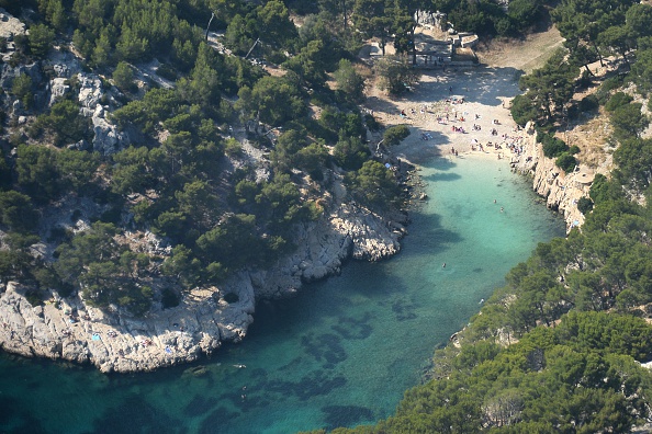 Le parc national des Calanques. (Photo: BORIS HORVAT/AFP via Getty Images)