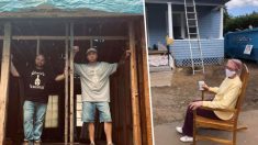 Un électricien entraîne un effort communautaire pour reconstruire la maison effondrée d’une femme de 72 ans