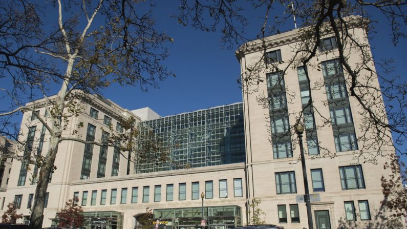 Le bâtiment du siège de l'Administration des services généraux (GSA) à Washington, le 21 novembre 2016. (SAUL LOEB/AFP/Getty Images)