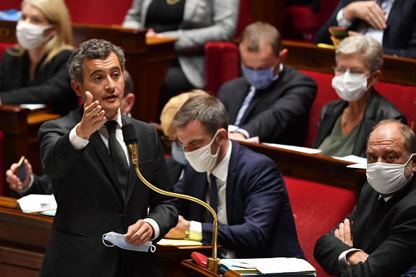 Le ministre de l'Intérieur Gérald Darmanin à l'Assemblée nationale à Paris. ((Photo : ALAIN JOCARD/AFP via Getty Images)