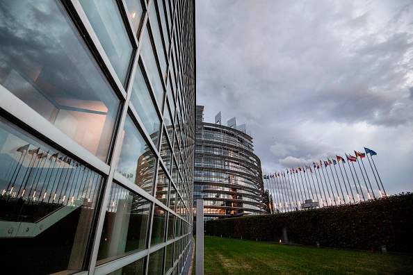Une photo prise le 6 octobre 2020 montre le Parlement européen à Strasbourg. (Photo : SEBASTIEN BOZON/AFP via Getty Images)