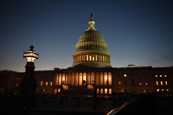 -Le Capitole américain est considéré comme le Sénat le 26 octobre 2020 à Washington, DC. Photo Olivier Douliery / AFP via Getty Images.