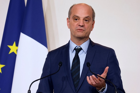 Le ministre de l'Éducation nationale  Jean-Michel Blanquer.  (Photo : LUDOVIC MARIN/AFP via Getty Images)