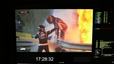 L’accident de Romain Grosjean vu de la voiture médicale