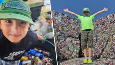 Un enfant de 11 ans qui s’est donné pour mission de nettoyer l’environnement a recyclé plus d’un million de canettes