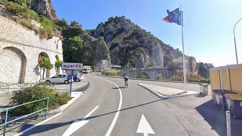Frontière France Italie - Ville de Menton - Google maps