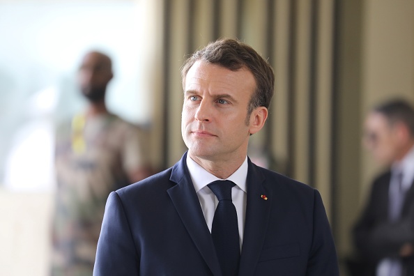Le Président Emmanuel Macron. (Photo :  LUDOVIC MARIN/AFP via Getty Images)