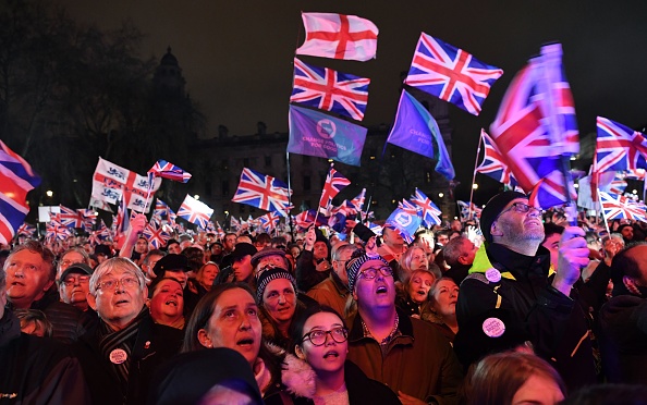 -Le 31 janvier 2020, la Grande-Bretagne met fin à près d'un demi-siècle d'intégration avec ses voisins les plus proches et quitte l'Union européenne. Photo par Daniel Leal-Olivas / AFP via Getty Images.
