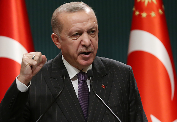 -Le président turc Recep Tayyip Erdogan à Ankara, le 14 décembre 2020. Photo par Adem ALTAN / AFP via Getty Images.