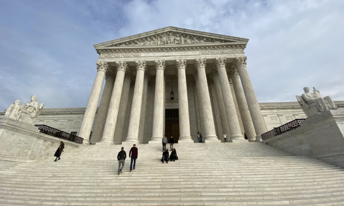 La Cour suprême des États-Unis photographiée à Washington le 1er février 2020. (Daniel Slim/AFP via Getty Images)